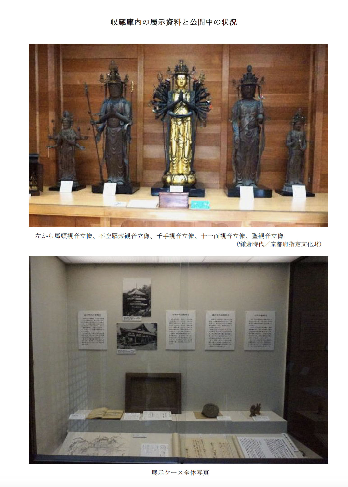 収蔵庫公開当日の状況と展示資料